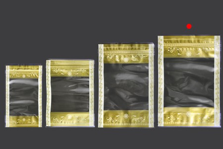 Providna DoyPack kesica sa zip zatvaranjem, zlatnim detaljima i sa mogućnošću termo lepljenja 180x40x260mm - 50kom-grupa_slika
