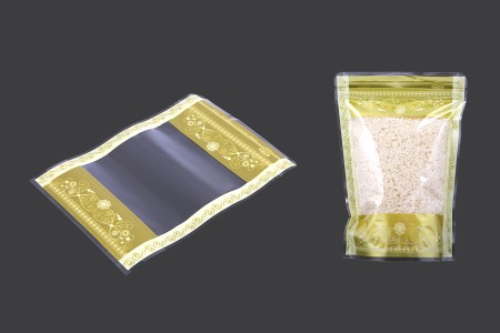 Providna DoyPack kesica sa zip zatvaranjem, zlatnim detaljima i sa mogućnošću termo lepljenja 150x40x210mm – 50kom-grupa_slika