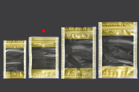 Providna DoyPack kesica sa zip zatvaranjem, zlatnim detaljima i sa mogućnošću termo lepljenja 150x40x210mm – 50kom-grupa_slika