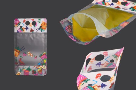Providna DoyPack kesica sa zip zatvaranjem od 450ml, sa otvorima za prste i rupicama za slamčicu – 50 kom-1