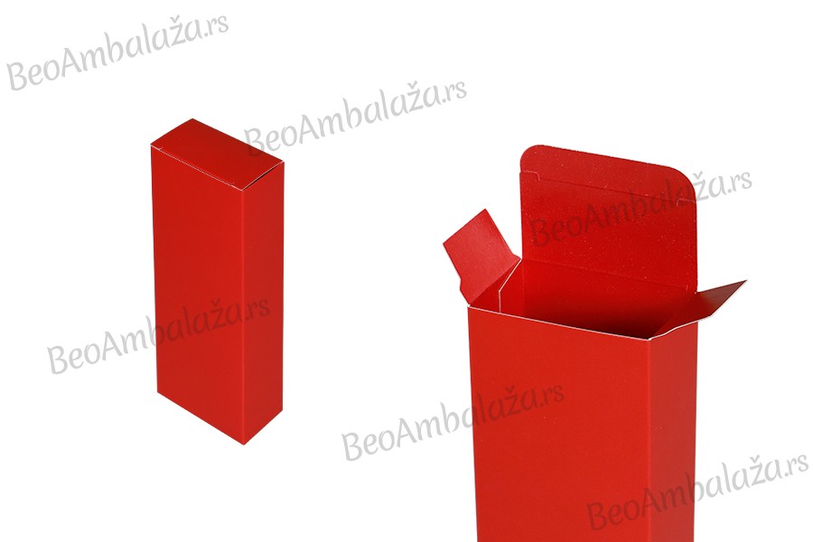 Crvena kartonska kutija 53x32x140mm
