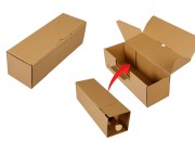 Kutija za pakovanje i slanje od kraft papira 340x120x110 mm (za flašu vina) - 20 kom Kutija za pakovanje i slanje od kraft papira 340x120x110 mm (za flašu vina) - 20 kom