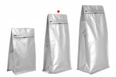 Aluminijumske DoyPack kesice 135x75x265mm sa ventilom, termo zatvaranjem, otvaranjem sigurnosnom trakom i zip zatvaranjem - 25kom