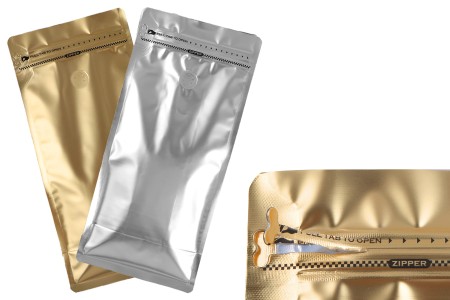 Aluminijumske DoyPack kesice 150x95x325 mm sa ventilom, termo zatvaranjem, otvaranjem sigurnosnom trakom i zip zatvaranjem - 25kom-grupa_slika