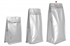 Aluminijumske DoyPack kesice 150x95x325 mm sa ventilom, termo zatvaranjem, otvaranjem sigurnosnom trakom i zip zatvaranjem - 25kom