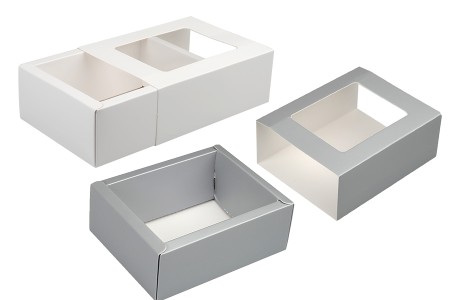Kartonska kutija za pakovanje 140x110x52 mm na izvlačenje sa prozorom - 12 kom-3