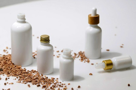 Bela staklena bočica za etarska ulja 20mL, sa grlom PP18 - bez zatvarača-5