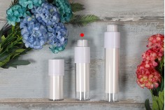 Airless bočica 30mL za kreme, plastična sa spoljašnjom akrilnom futrolom