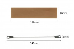 Rezervna tkanina 130x35 mm i žica 140x2 mm za mašinu za termičko zatvaranje 