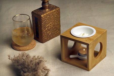 Drveni osveživač prostora za aromatične voskove (melts) i ulja-grupa_slika