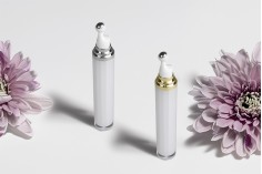 Cilindrična akrilna bočica 20mL za kozmetičku upotrebu, sa roll-on pumpicom i zatvaračem