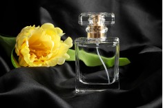 Staklena parfemska bočica 50mL providna sa sprejom i poklopcem