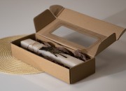 Kutija od kraft papira 280x100x50mm sa prozorom - 20 kom