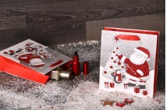 Božićna poklon kesa sa satenskom trakom, 2 dizajna, 195x80x235 - 12 kom