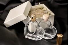 Staklena bočica za parfem 30mL u obliku srca