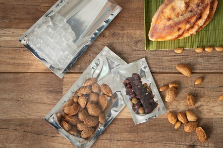 Aluminijumske DoyPack kesice 120x40x170 mm sa providnom prednjom stranom i ovalnim dnom, na termo zatvaranje - 100 kom-grupa_slika
