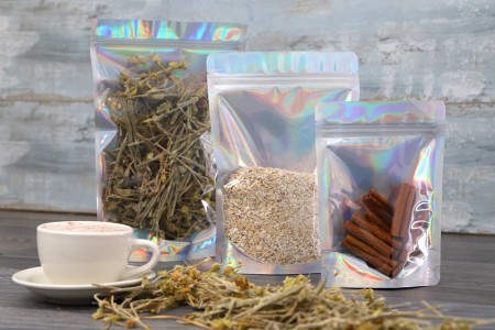 Aluminijumske DoyPack kesice sa zipom 200x50x300 mm, transparentnom prednjom stranom, ovalnim dnom i sa mogućnošću termo zatvaranja  – 50kom-grupa_slika