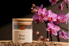Forest Orchid - Aromatična sveća od sojinog voska sa drvenim fitiljem (110gr)