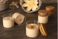 Lavanda - Aromatična sveća od sojinog voska sa drvenim fitiljem (110gr)