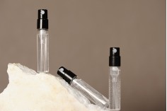 Staklena tester bočica za parfeme 2,5mL, sa sprejom - 100 kom