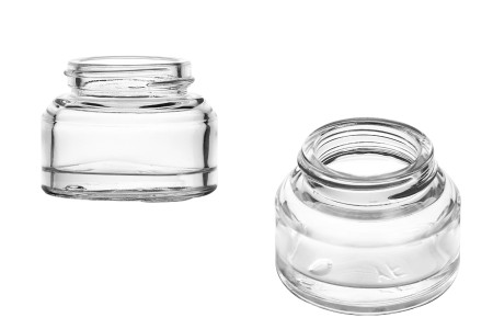 Staklena providna teglica 30mL za kreme - bez zatvarača-slika_proizvoda