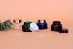 Staklena karamel teglica 50mL za kreme - bez zatvarača