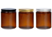 Staklena tegla 250mL u karamel boji sa aluminijumskim zatvaračem i unutrašnjom zaptivkom Staklena tegla 250mL u karamel boji sa aluminijumskim zatvaračem i unutrašnjom zaptivkom