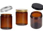 Staklena tegla 250mL u karamel boji sa aluminijumskim zatvaračem i unutrašnjom zaptivkom Staklena tegla 250mL u karamel boji sa aluminijumskim zatvaračem i unutrašnjom zaptivkom