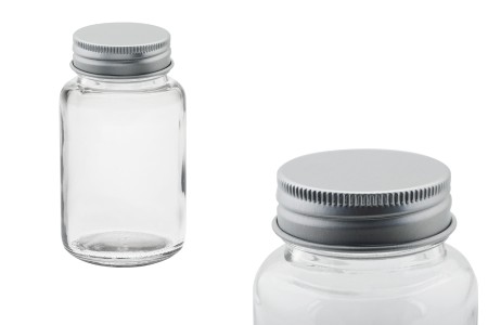 Staklena flašica 100mL sa aluminijumskim zatvaračem-slika_proizvoda