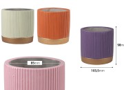 Dekorativna posuda od cementa 103,5x98 mm - 4 kom (miks boja) Dekorativna posuda od cementa 103,5x98 mm - 4 kom (miks boja)