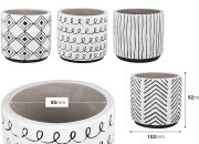 Dekorativna posuda od cementa 102x92 mm u više dizajna - 4 kom Dekorativna posuda od cementa 102x92 mm u više dizajna - 4 kom