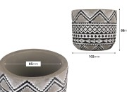 Dekorativna posuda od cementa 102x88 mm - 6 kom Dekorativna posuda od cementa 102x88 mm - 6 kom