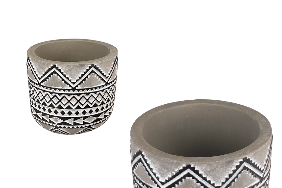 Dekorativna posuda od cementa 102x88 mm - 6 kom Dekorativna posuda od cementa 102x88 mm - 6 kom