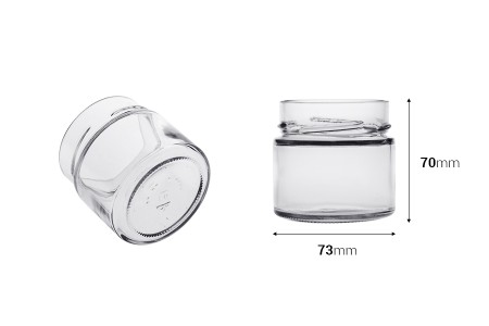Staklena tegla 150mL Ergo, T.O. 70 Deep-dimenzije_slike