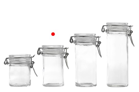 Staklena okrugla teglica 60mL, sa staklenim poklopcem sa hermetičkim zatvaranjem (žicom i gumicom)-grupa_slika
