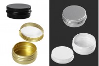 Aluminijumska kutijica 10mL sa unutrašnjom zaptivkom i zatvaračem u više boja - 12 kom