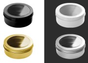 Aluminijumska kutija 200mL sa prozorom na poklopcu - 12 kom Aluminijumska kutija 200mL sa prozorom na poklopcu - 12 kom