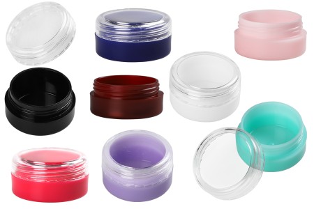 Akrilna teglica od 5 mL sa providnim zatvaračem u različitim bojama - 12 kom-grupa_slika