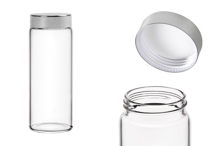 Staklena tegla 150mL sa zatvaračem sa zaptivkom-dimenzije_slike