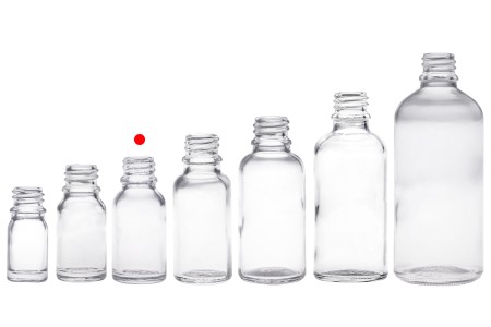 Providna staklena bočica za etarska ulja 15mL, sa grlom PP18 - bez zatvarača-6