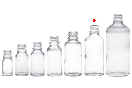 Providna staklena bočica za etarska ulja 50mL, sa grlom PP18 - bez zatvarača-8