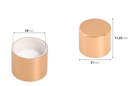 Plastični PP18 zatvarač sa aluminijumskim premazom i unutrašnjom zaptivkom-dimenzije_slike