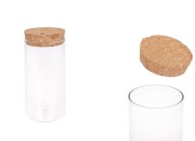 Tegla za sveću bez navoja sa plutanim čepom 250mL - 12 kom Tegla za sveću bez navoja sa plutanim čepom 250mL - 12 kom