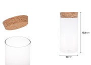 Tegla za sveću bez navoja sa plutanim čepom 250mL - 12 kom Tegla za sveću bez navoja sa plutanim čepom 250mL - 12 kom