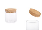 Tegla za sveću 120mL, bez navoja sa plutanim čepom Tegla za sveću 120mL, bez navoja sa plutanim čepom