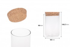Tegla za sveće bez navoja sa plutanim čepom 200mL