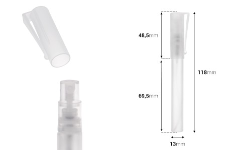 Staklena bočica 8mL, sa sprejom za parfeme-dimenzije_slike