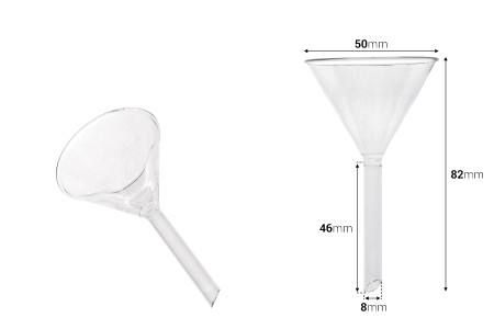 Stakleni levak prečnika 50 mm (prečnik cevčice 8 mm)-dimenzije_slike