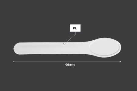 Plastična spatula za kreme (PE) 96mm u beloj boji - 50 kom-2