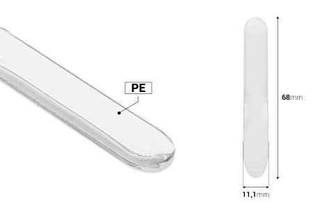 Providna plastična spatula za kreme (PE) 68 mm - 50 kom-2